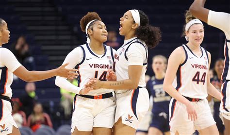 Virginia women's basketball - Nov 15, 2023 · CHARLOTTESVILLE, Va. – Virginia (3-0) made the first basket of the game eight seconds in and led the rest of the way in its 80-51 victory over William & Mary (0-4) at John Paul Jones Arena Wednesday night (Nov. 15). For the second consecutive game, five different Cavaliers scored in double figures in Jillian Brown (17), Camryn Taylor (12 ... 